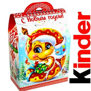 Детский подарок на Новый Год в жестяной упаковке весом 430 грамм по цене 1657 руб в Юрьевце