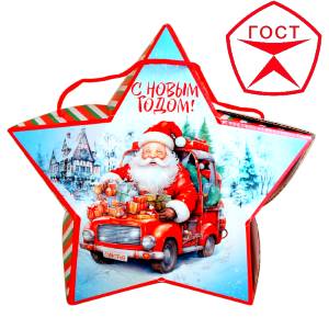 Детский подарок на Новый Год в жестяной упаковке весом 950 грамм по цене 1182 руб в Юрьевце